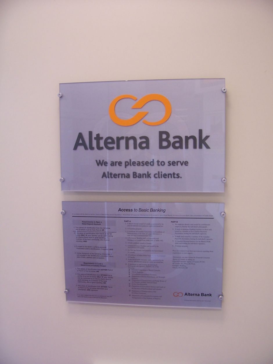 Alterna Savings Sign Project